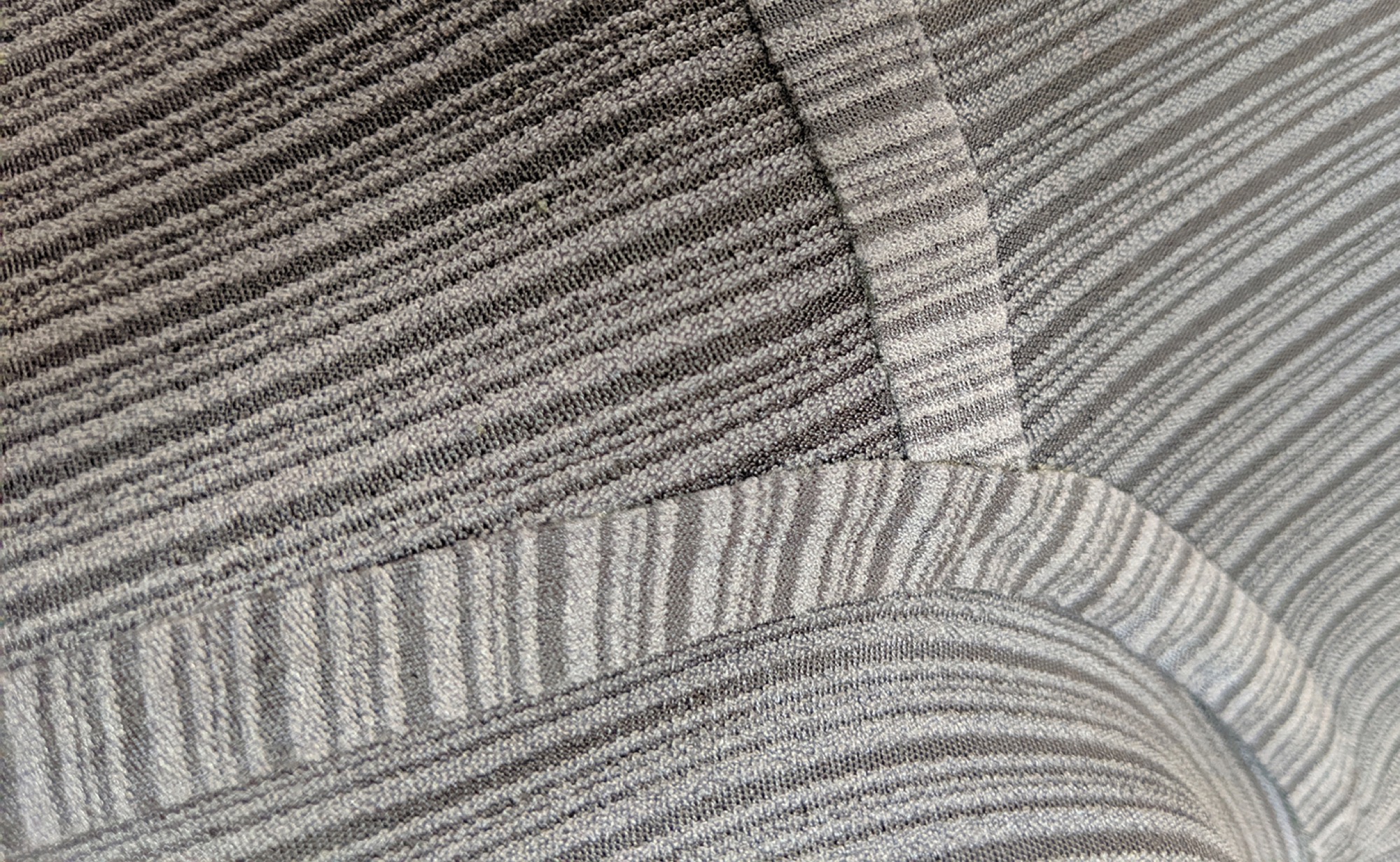 Seam and jersey face, close